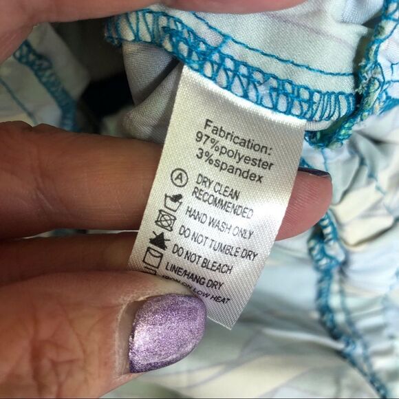 NWT Rachel Lym Couture Resort Swimwear Cover Up Crista Green One Shoulder Top - Picture 11 of 11